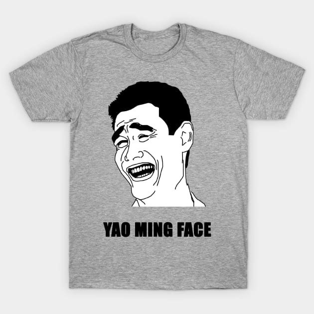 Yao Ming Face T-Shirt by rubernek